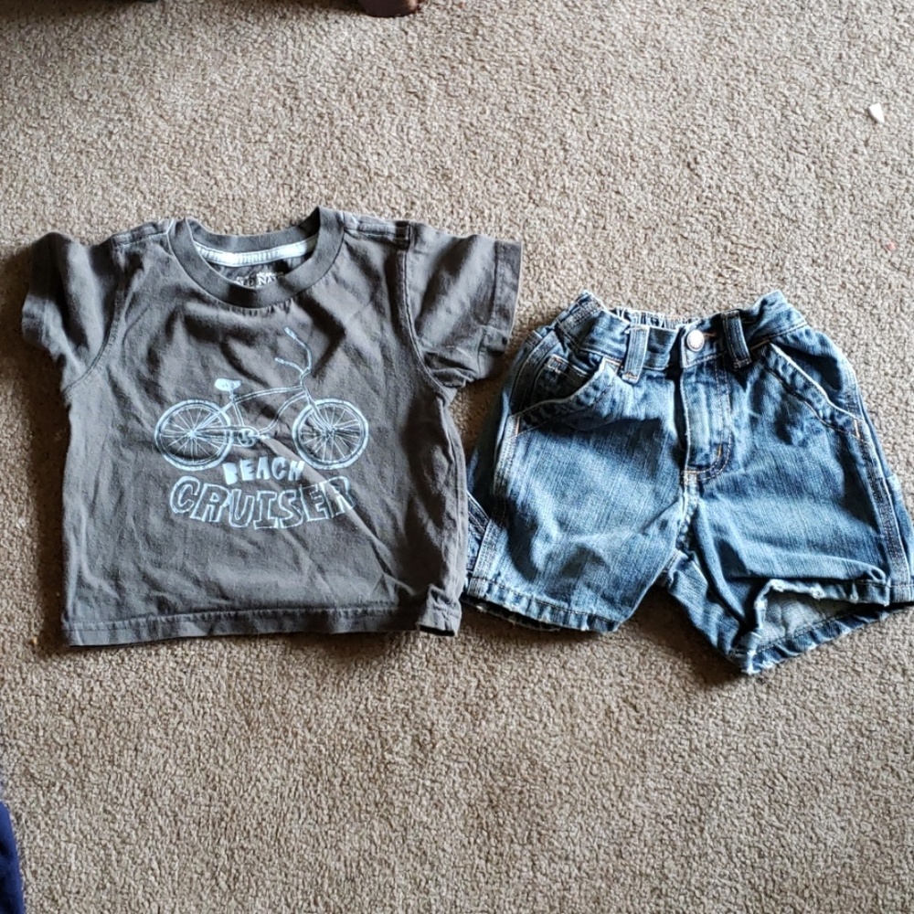 T-shirt and shorts